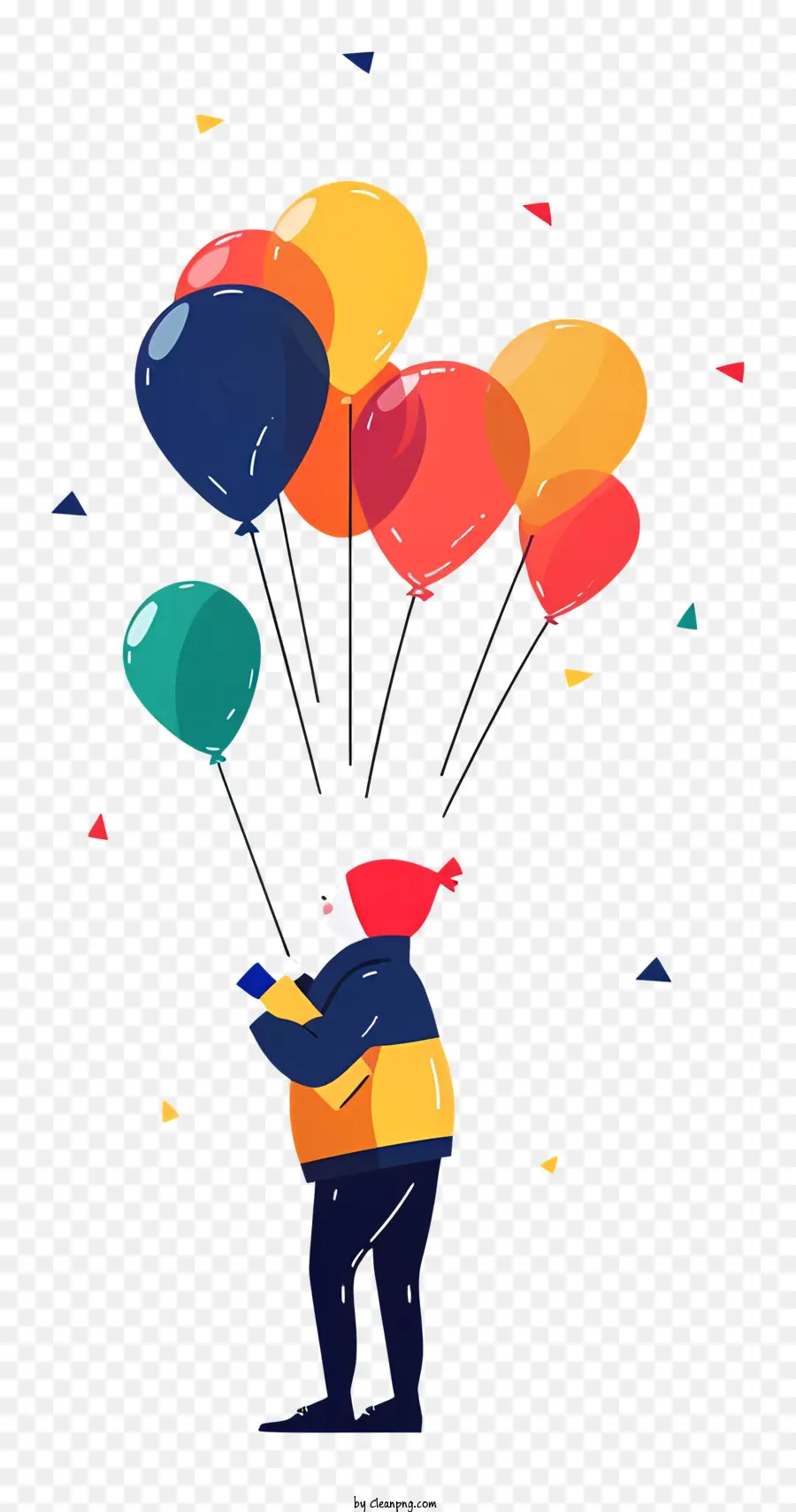 Palhaço Com Balões，Balões PNG