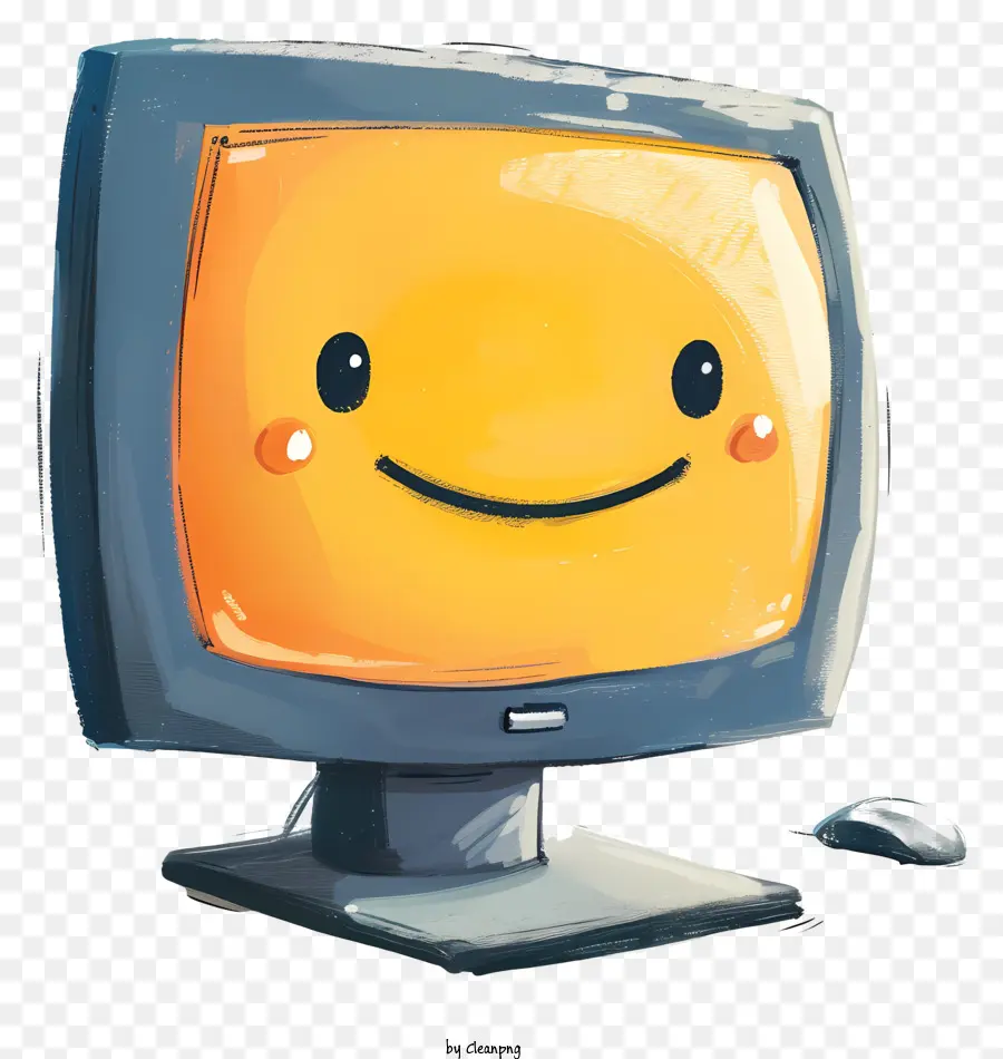 Monitor De Computador，Smiley Face PNG