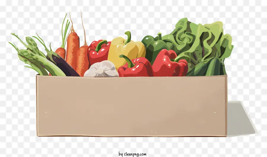 Vegetais Caixa，Legumes Frescos PNG