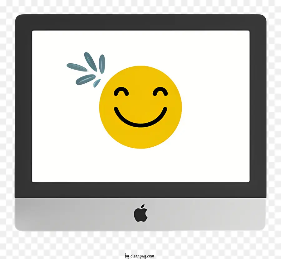 Monitor De Computador，Emoticon Do Rosto Sorridente PNG