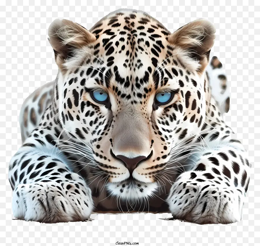 Leopard，Olhos Azuis PNG