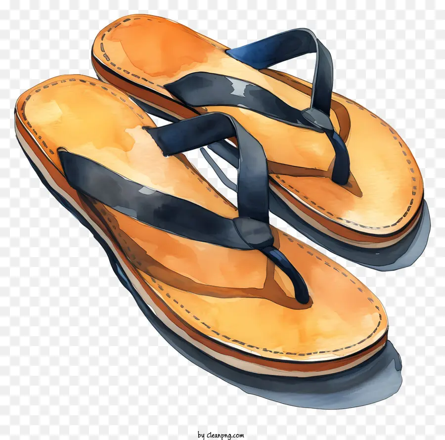 Sandálias De Couro，Flip Flops PNG