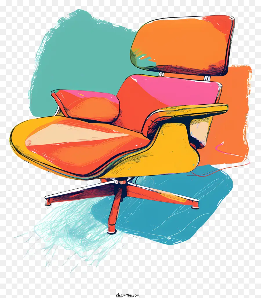 A Moderna Cadeira，Cadeira Colorida PNG