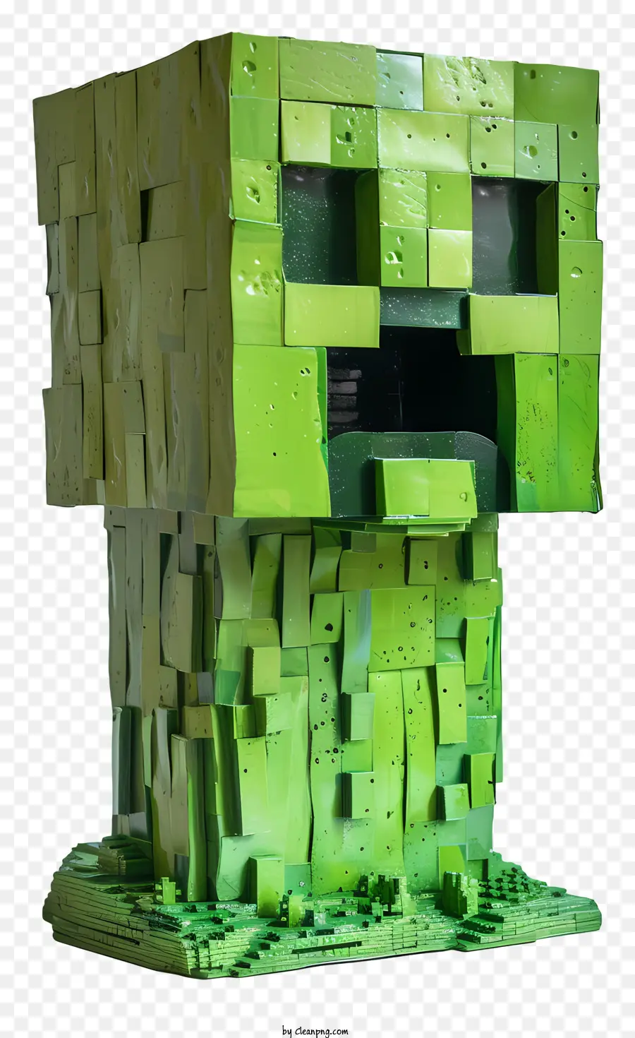 Minecraft Creeper，O Monstro Verde PNG