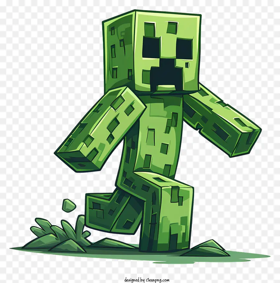 Minecraft Creeper，Rastejante PNG