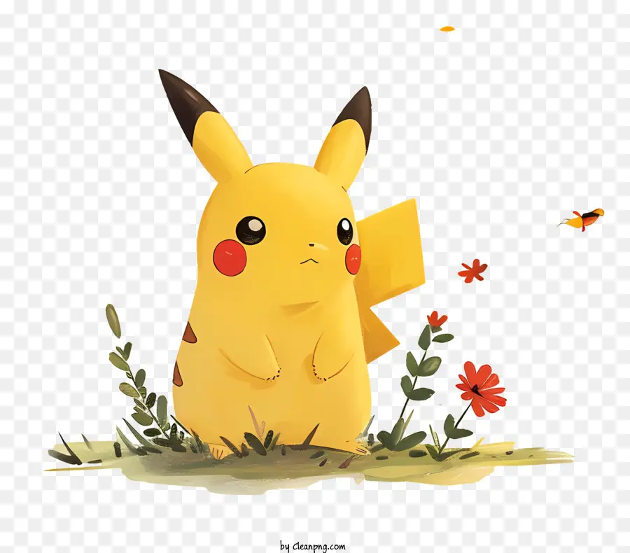 Pikachu，Ilustração Em Aquarela PNG