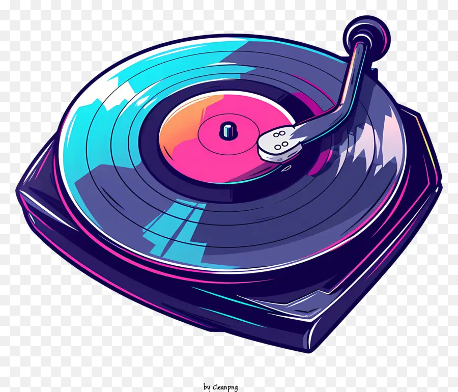 Disco De Vinil，Record Player Vintage PNG