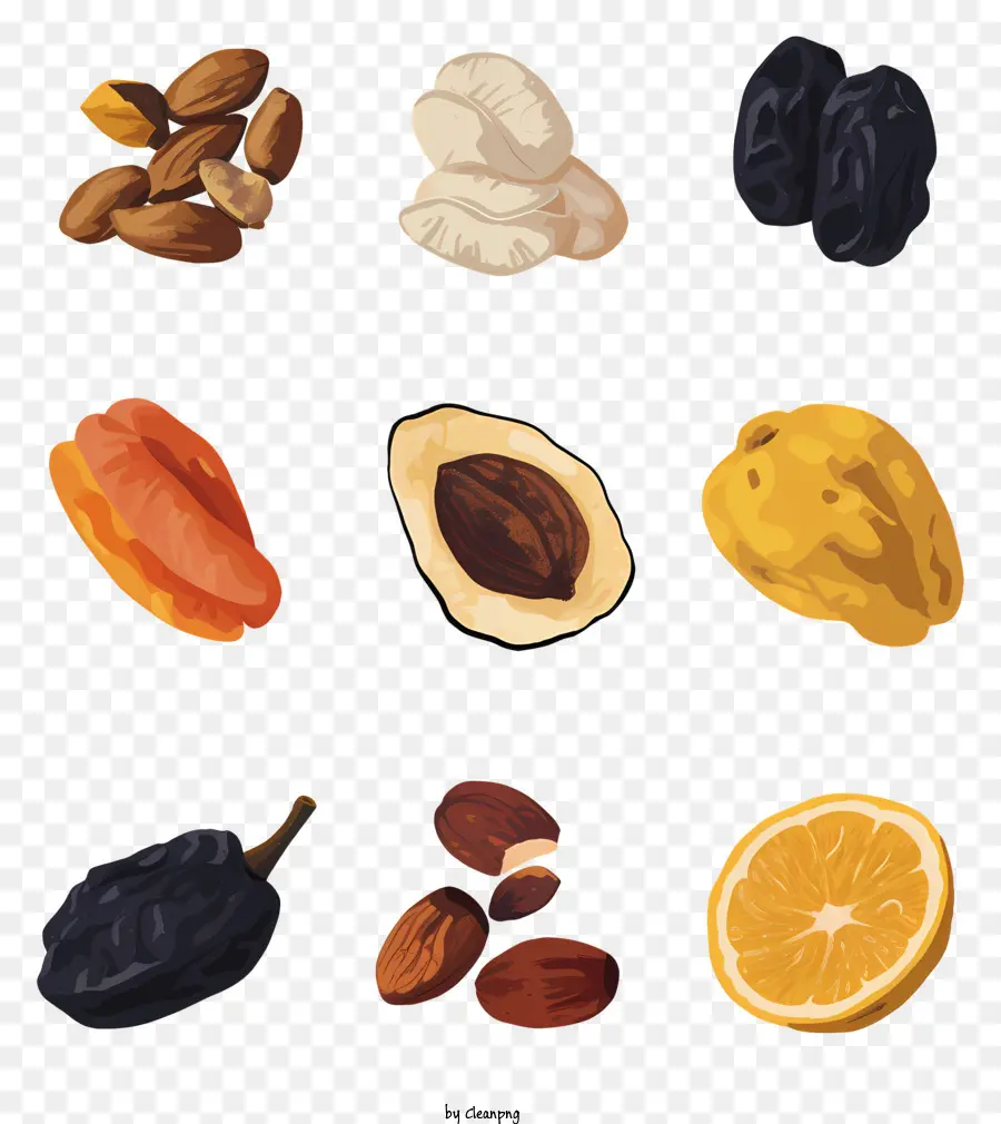 Frutas Secas，Fruits PNG