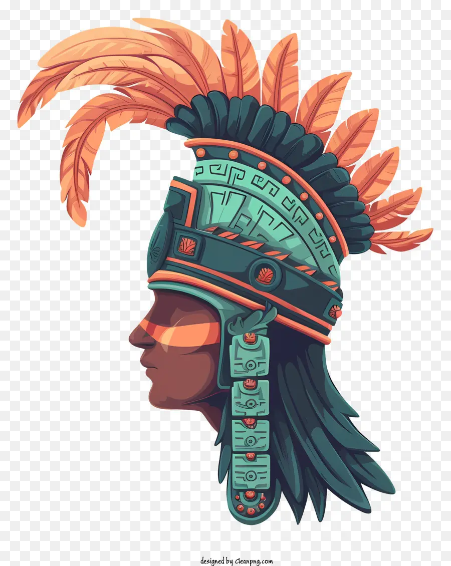 Empire Inca Capéu，Guerreiro Mexicano Antigo PNG