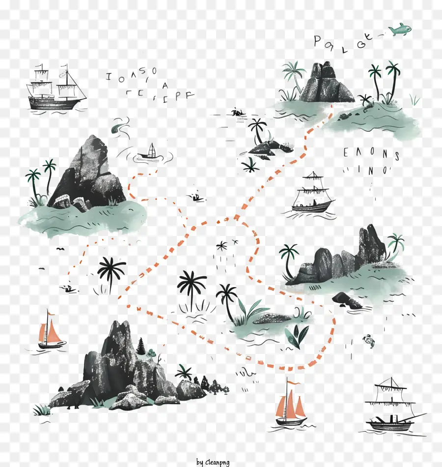Mapa Do Tesouro，Mapa Da Selva PNG