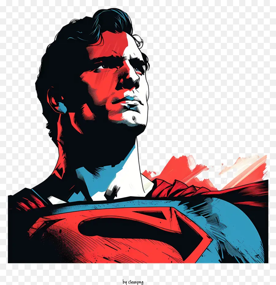 Superman，Vista De Perfil PNG