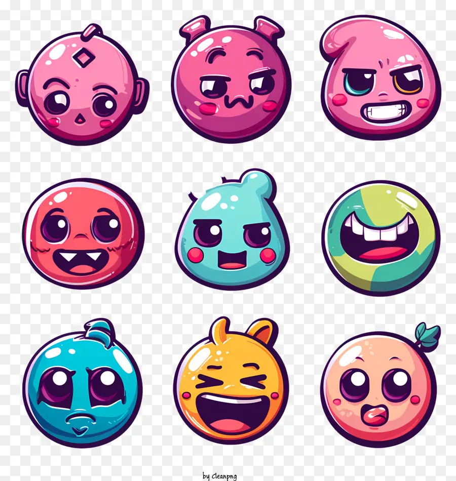 Emoticons De，ícones De Emoção PNG
