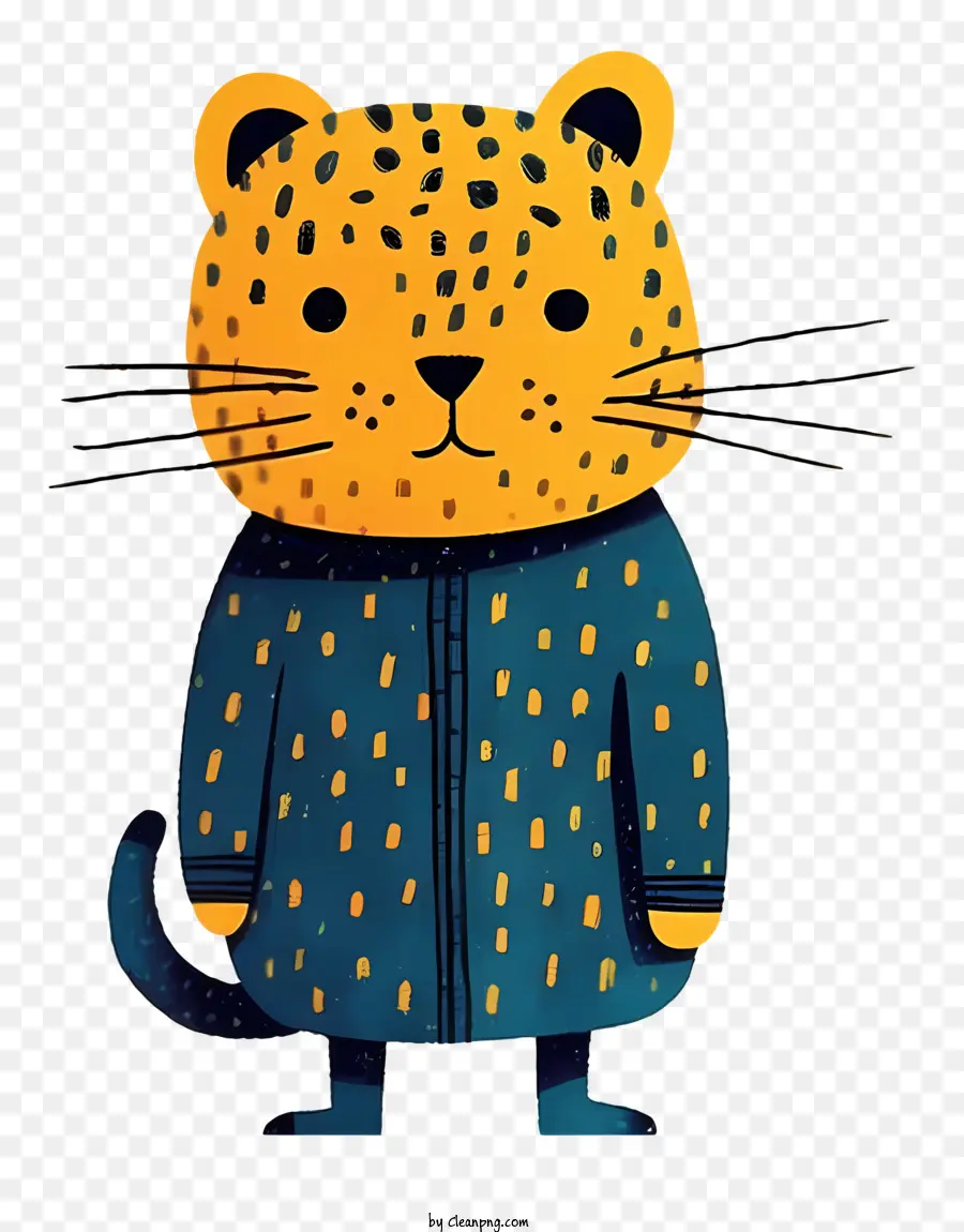 Cartoon Leopard，Bonito Leopard PNG