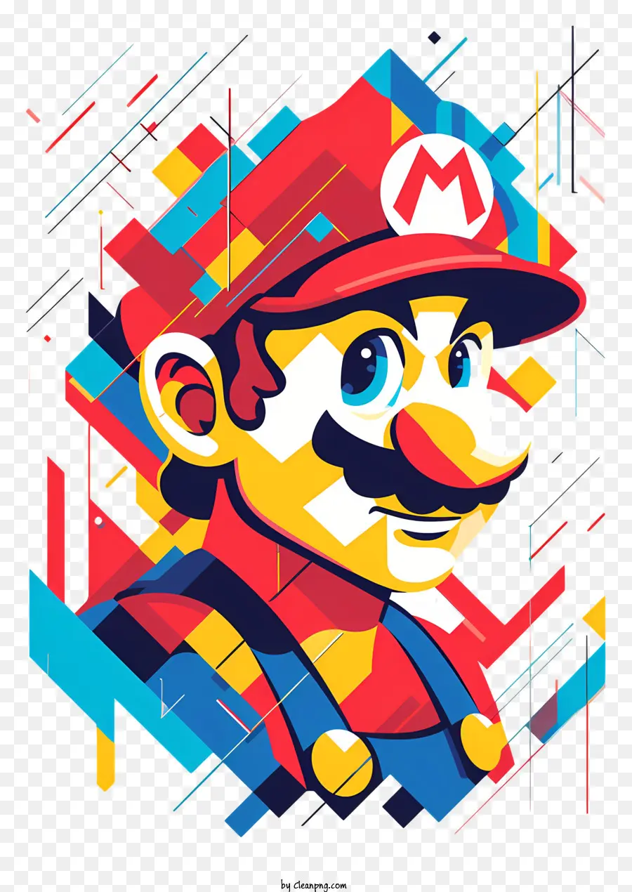 Mario，Pintura Digital PNG
