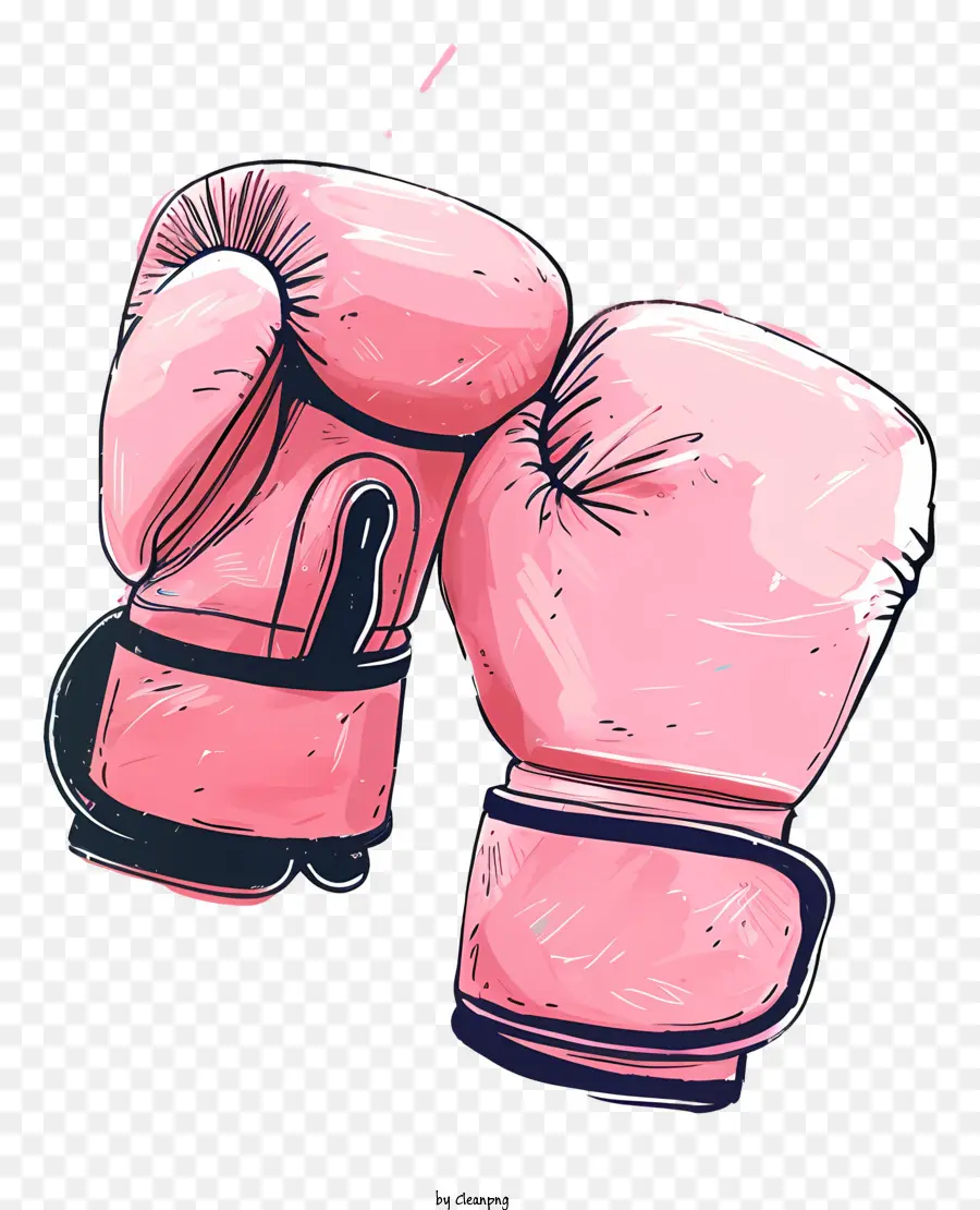 Luvas De Boxe，Luvas De Boxe Rosa PNG