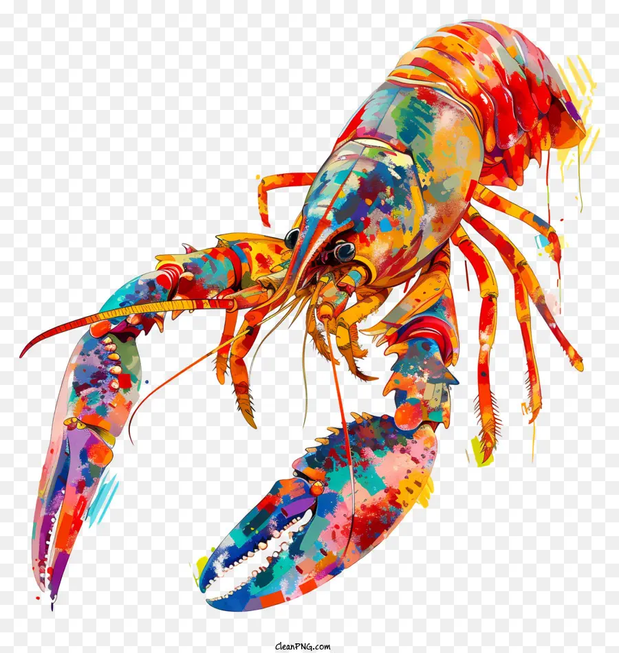 Crawfish，Pintura De Lagosta PNG