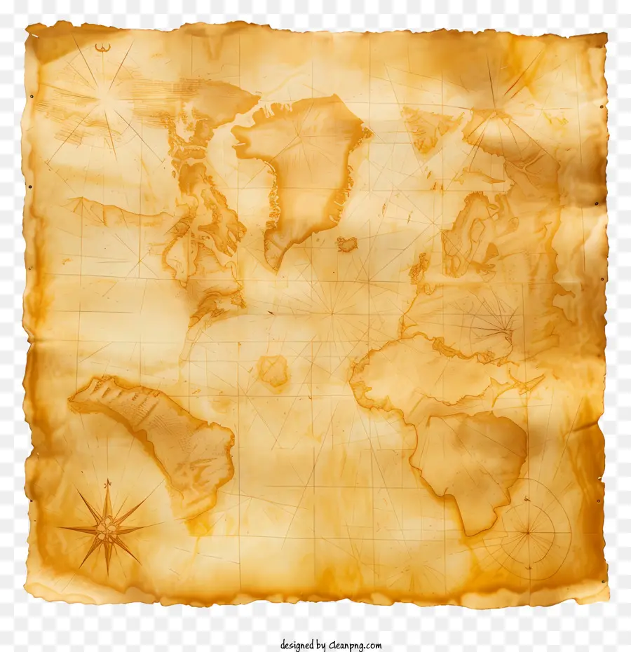 Mapa Do Tesouro，Antigo Mapa PNG