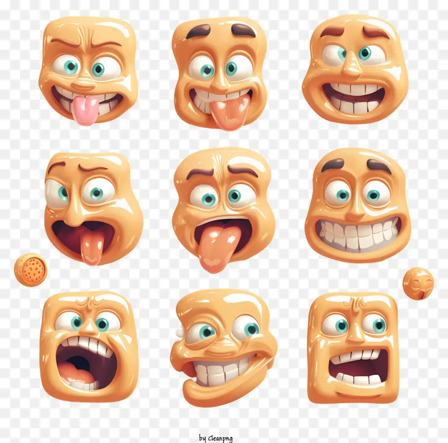 Emoticons De，Personagem De Desenho Animado PNG