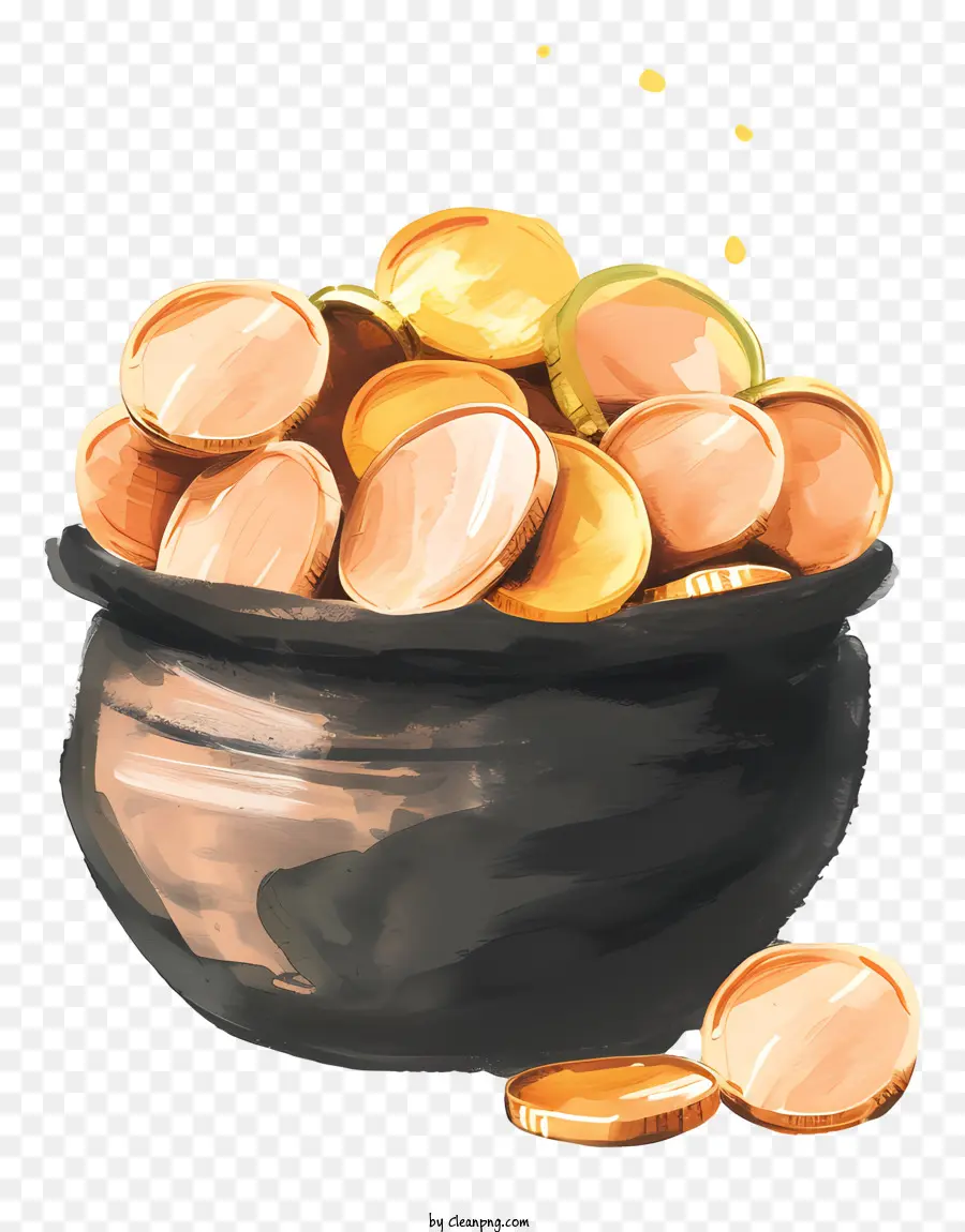 Pote，Moedas De Ouro PNG