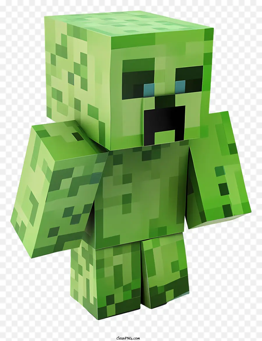 Minecraft Creeper，Minecraft Personagem PNG