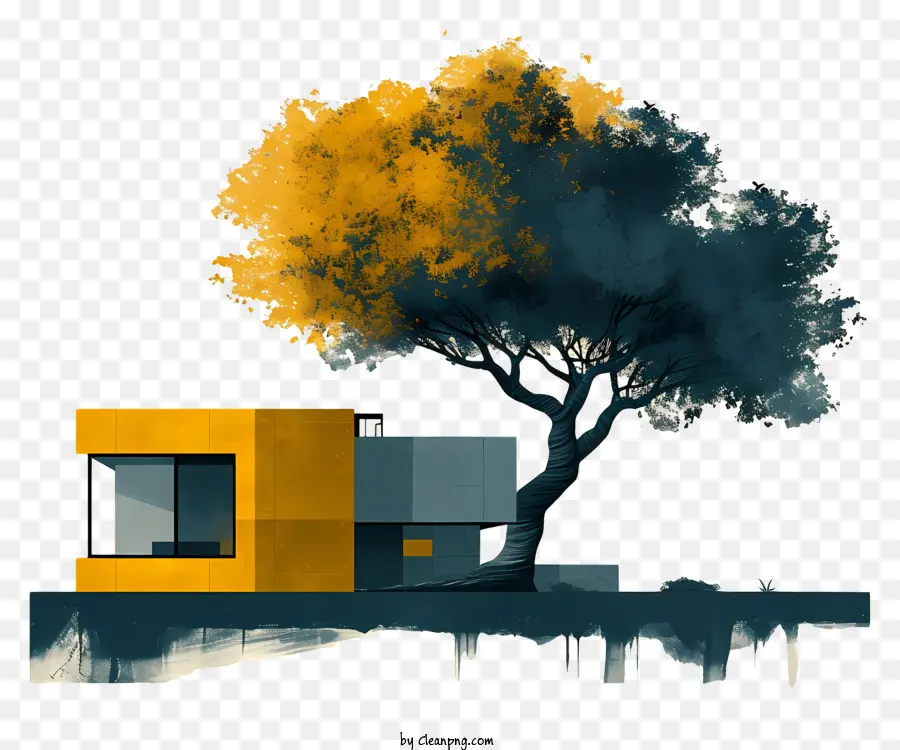 árvore De Arquitetura，Pequena Casa PNG