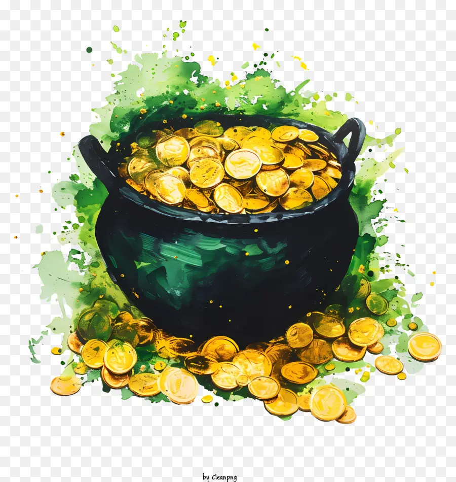 Pote，Pot Of Gold PNG