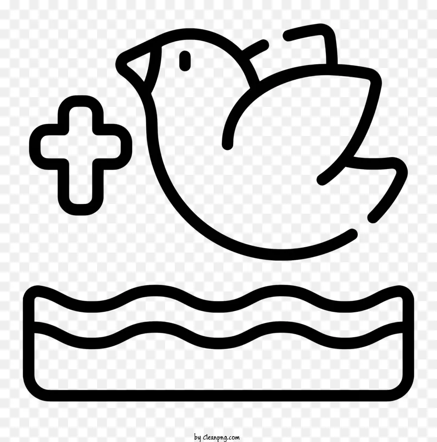 Ícone Do Batismo，Pássaro De Desenho PNG
