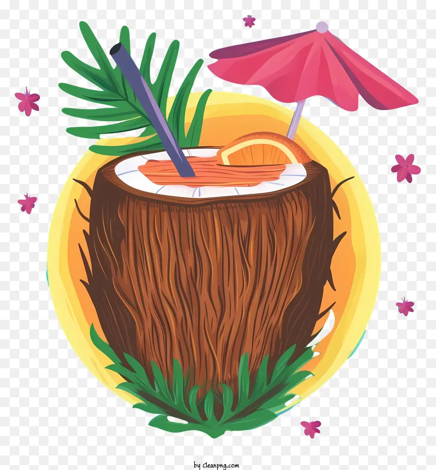 Coquetel De Coco，Bebida De Coco PNG