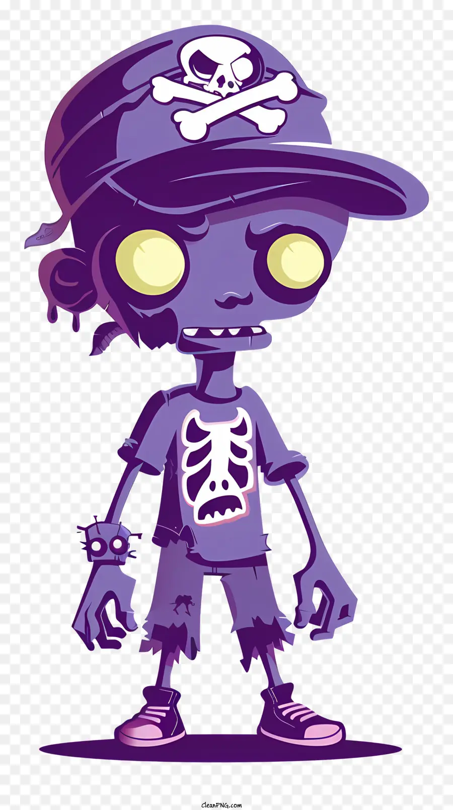 Zombie，Caricatura De Esqueleto PNG