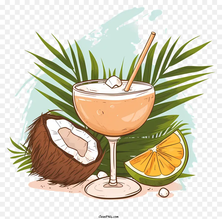 Bebida De Coquetel De Coco，Cocktail PNG