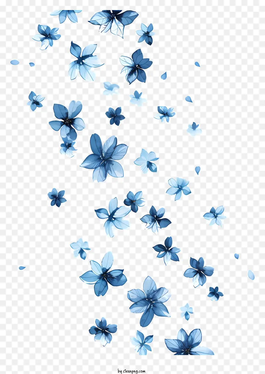 As Flores Que Voam，Flores Azuis PNG