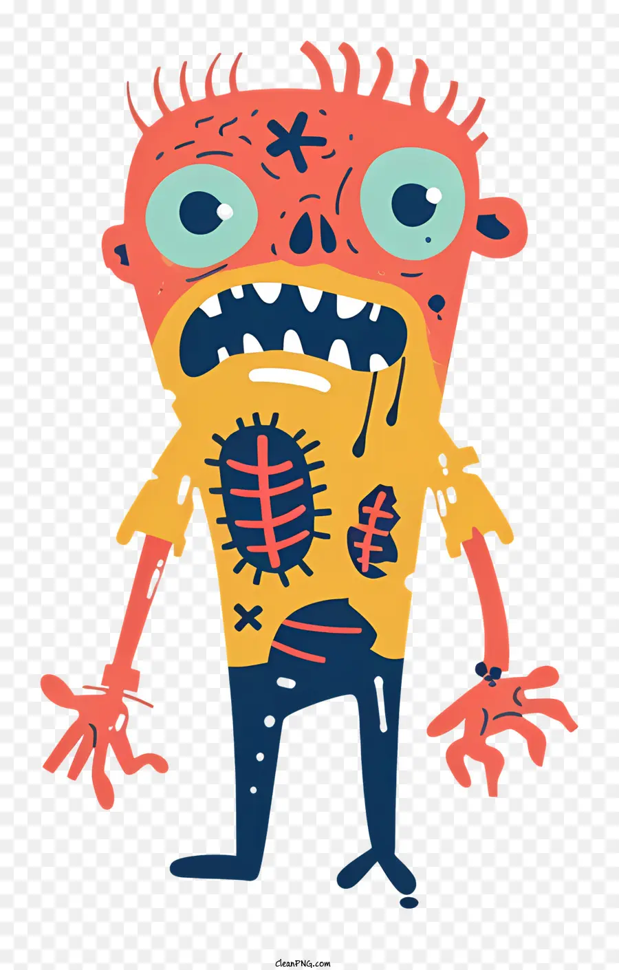 Zombie，Personagem De Desenho Animado PNG