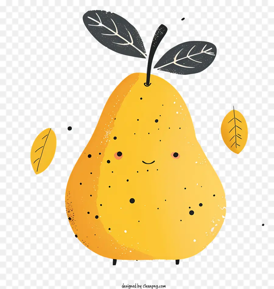 Pear De Desenho Animado，Fruta Amarela PNG
