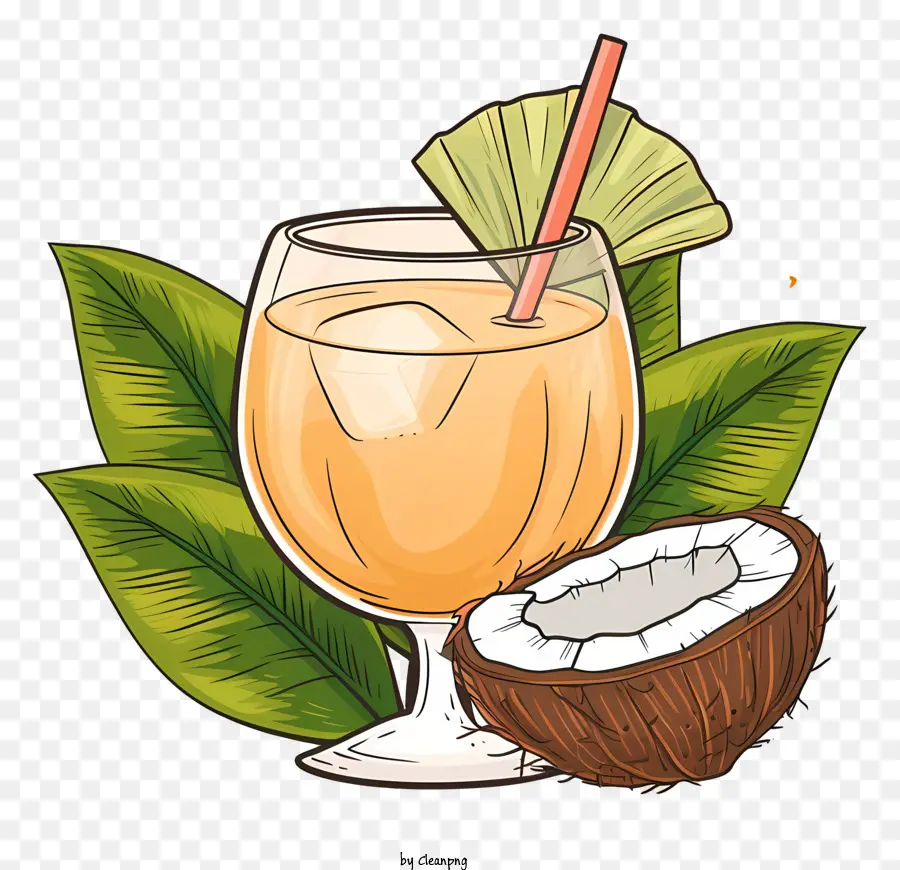 Bebida De Coquetel De Coco，Suco De Coco PNG