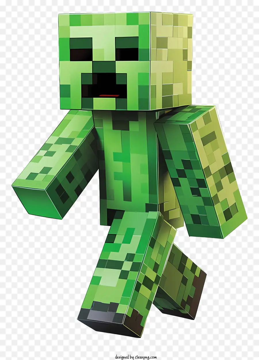 Minecraft Creeper，Roupa Verde E Branca PNG