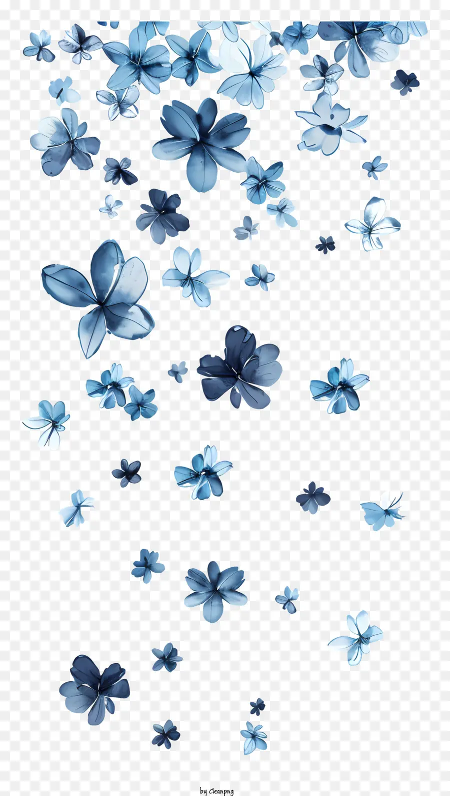 As Flores Que Voam，Flores Azuis PNG