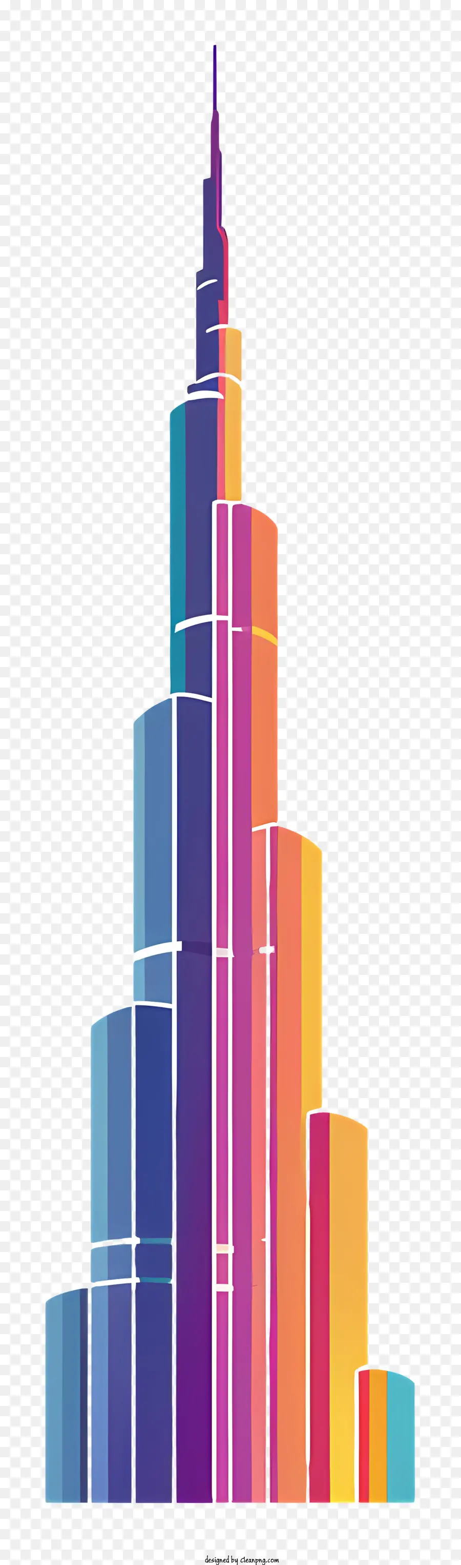 O Burj Khalifa，Prédio Alto PNG