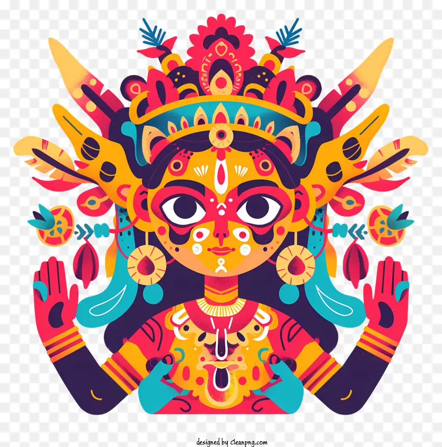Deusa Hindu，Roupas Indianas Tradicionais PNG
