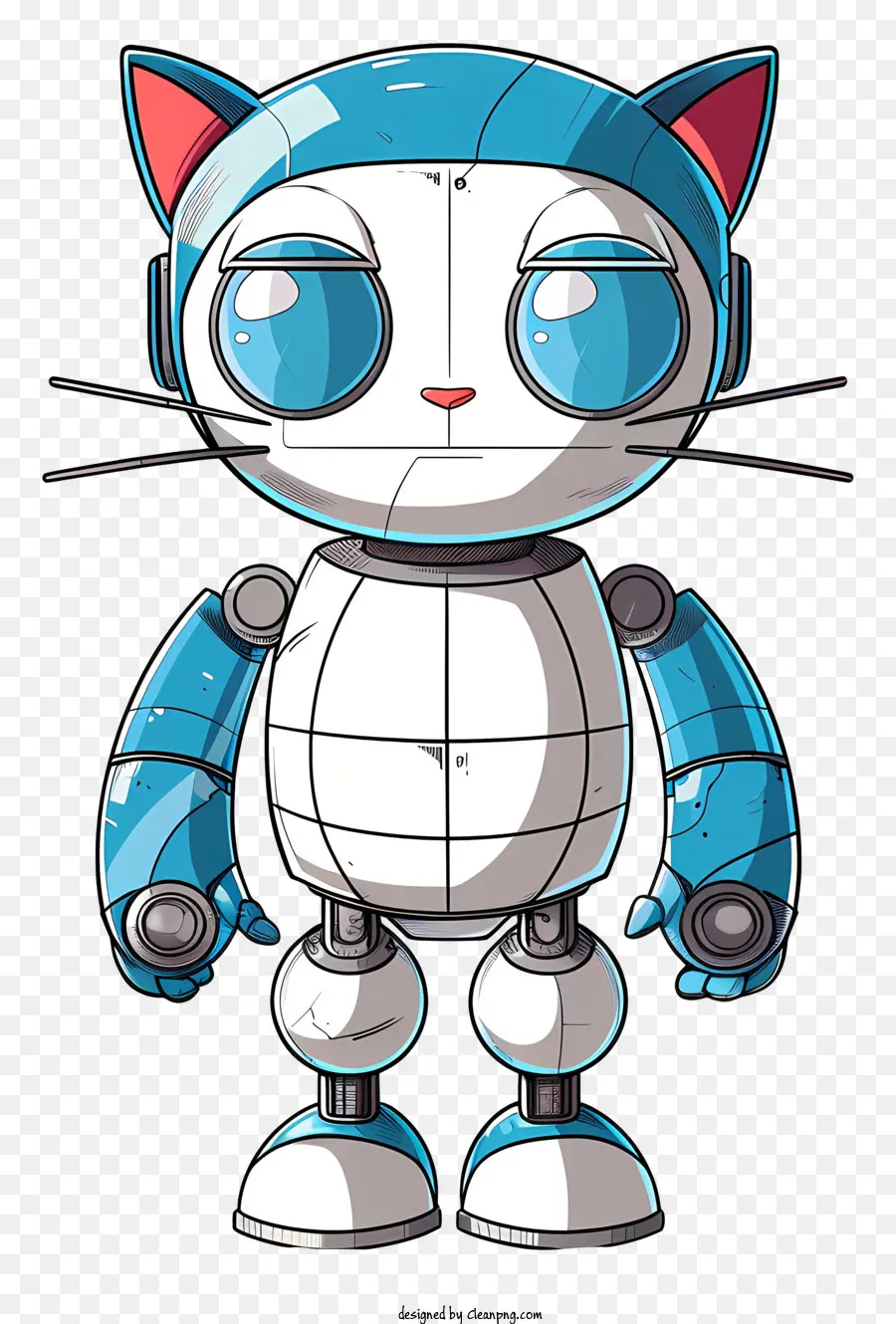 Robô De Gato，Cartoon Robô PNG