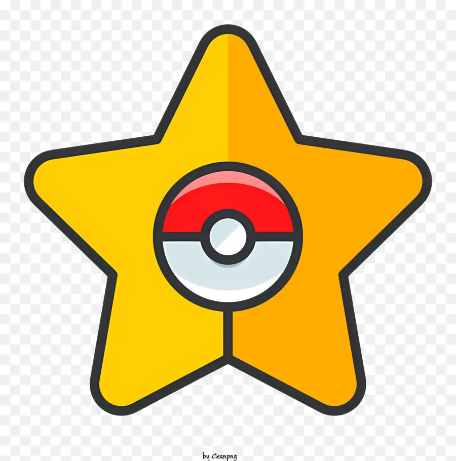 Pokemon ícone，Estrela Amarela PNG