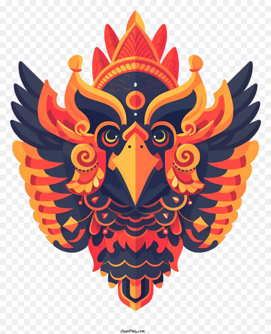 Resumo Garuda，Pássaro De Arte PNG