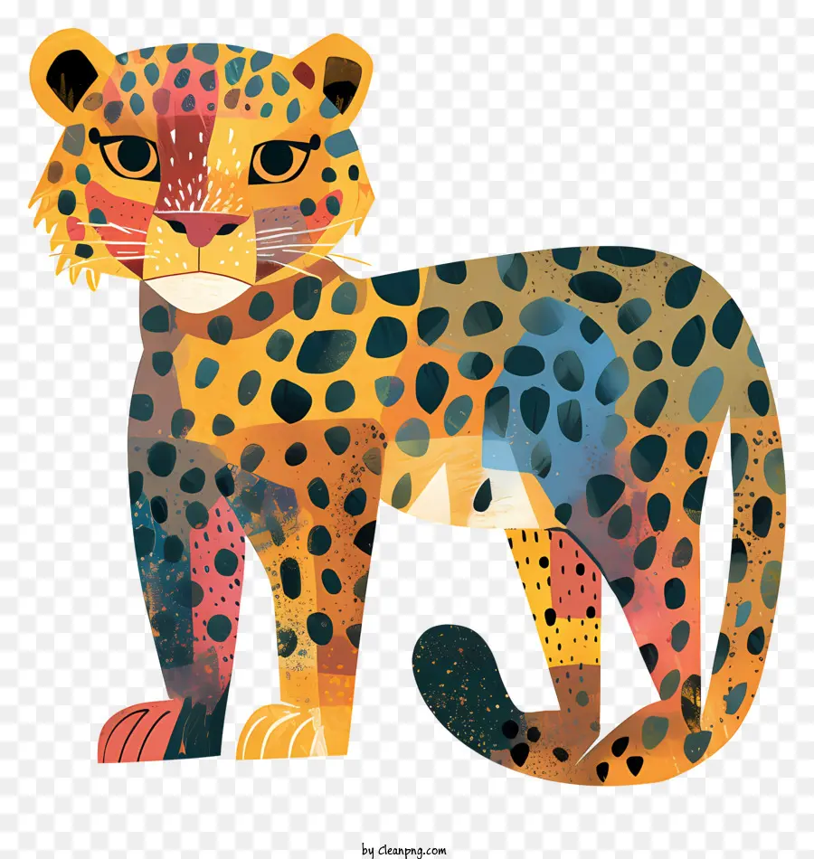 Leopardo Abstrato，Leão Com Manchas PNG
