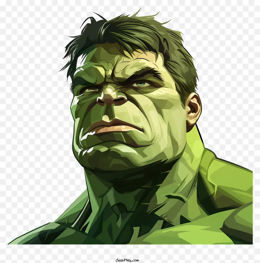 Hulk，Retrato Em Branco E Preto PNG