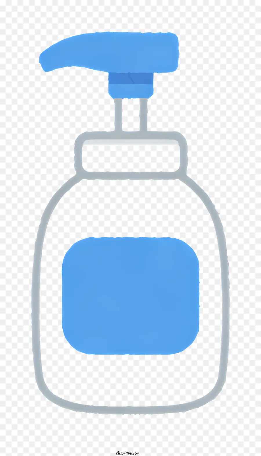 O Frasco Azul，Topo Branco PNG