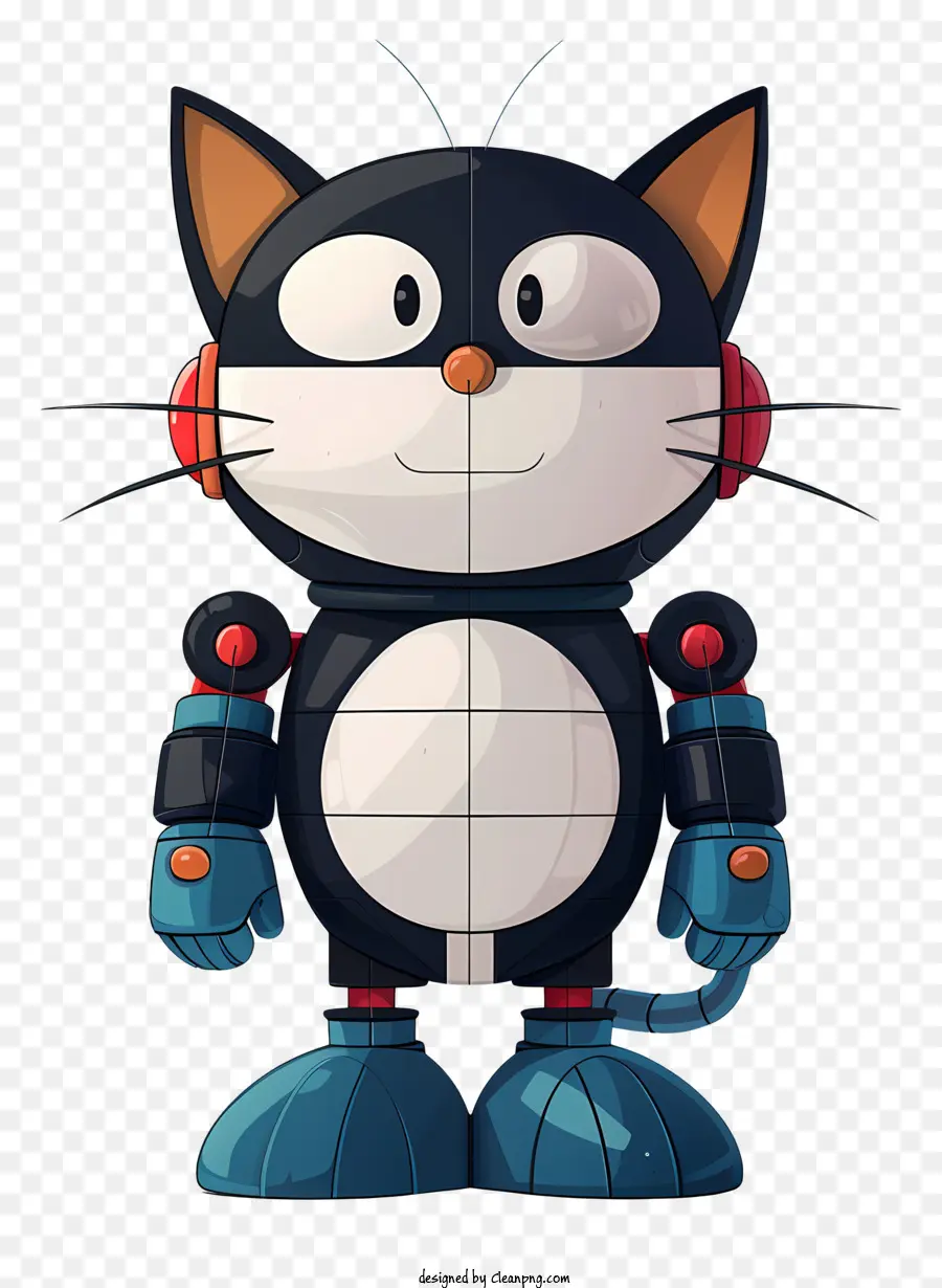 Robô De Gato，Cartoon Robot Cat PNG