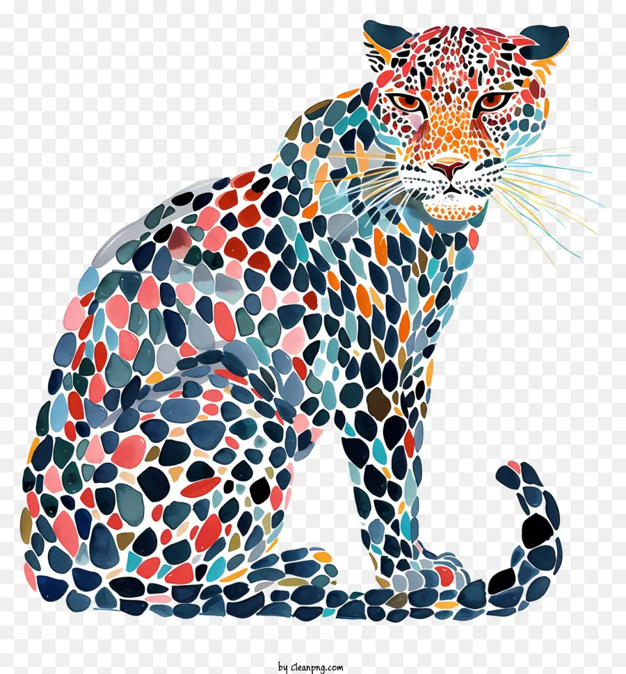 Leopardo Abstrato，Preto Leopardo PNG