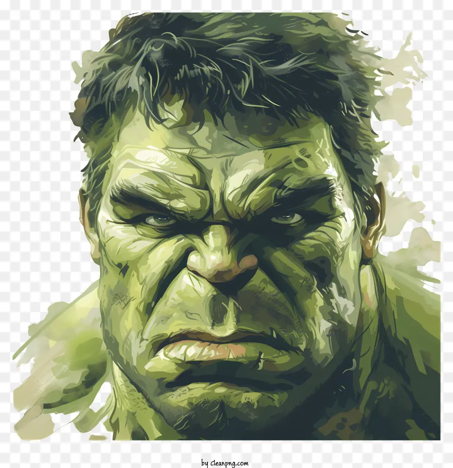 Hulk，Hulk Rosto PNG