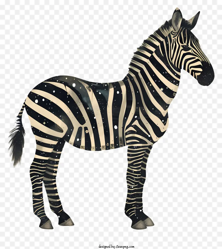 Zebra，Manchas Brancas PNG