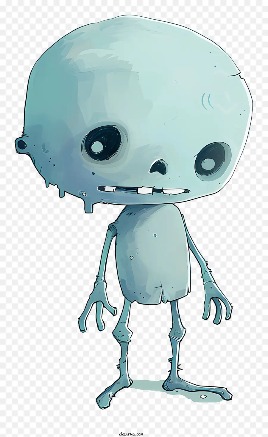 Zumbi，Esqueleto Azul PNG