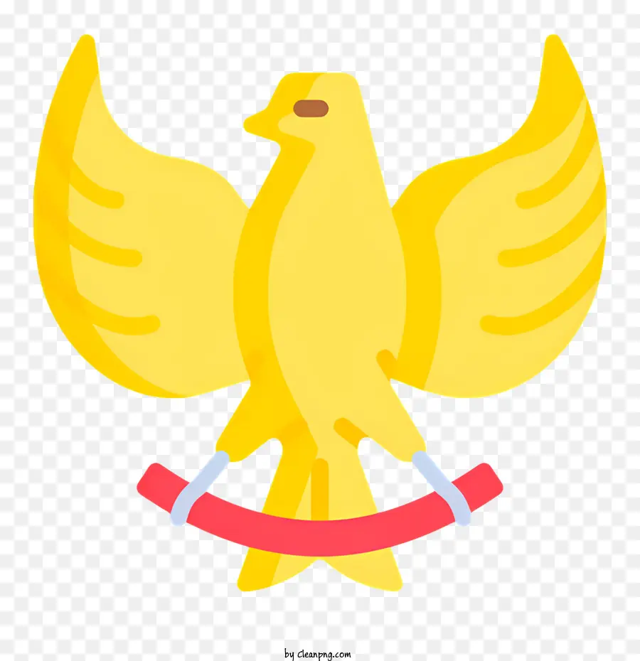 Logotipo Garuda，Pomba Amarela PNG
